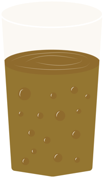 Illustration of Carbonated Beverage in Glass png