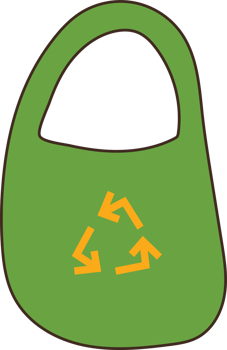 Eco-Friendly Reusable Bag Illustration png