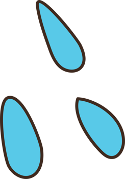 Blue Water Drops Graphic Illustration png