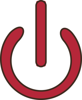Red Power Symbol Graphic Design png