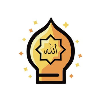 Islamic Dome Icon Design Illustration,Islamic Ramadan Icon vector