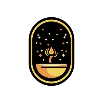 Flower Icon Design Illustration, Islamic Ramadan Icon vector