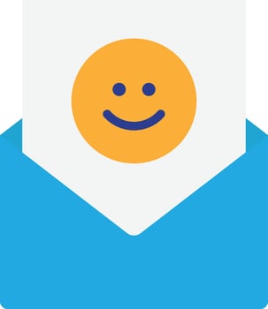 Email Message Inbox Happy vector
