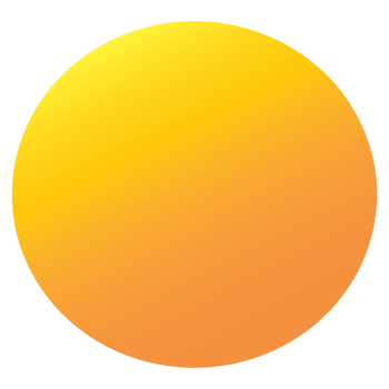 sun of orange and yellow gradient png