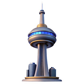 Modern Urban Tower Landmark Design png