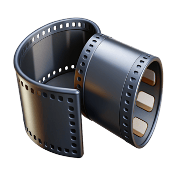 Classic 3D Film Strip Representation png