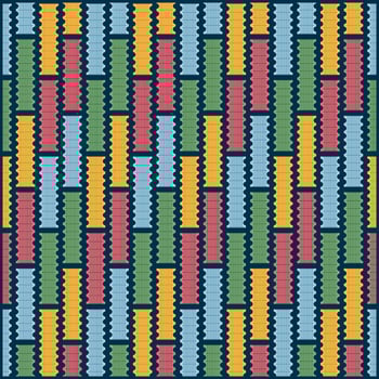 abstract pattern with colorful retro style vector