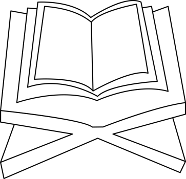 Open Book Illustration for Coloring Page png