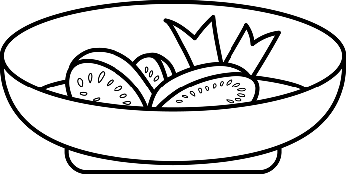 Hand-Drawn Illustration of Kolak pisang in a Bowl for Coloring Page png