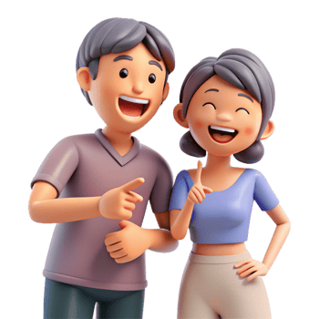 Romantic Couple Sharing Laughter and Joy png