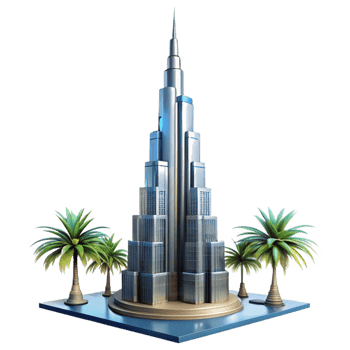 Modern Architecture of Dubais Burj Khalifa png