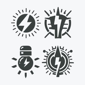Electro Volt collection logo vector