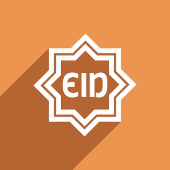 Eid Icon Illustration Design, Islamic Ramadan Icon vector