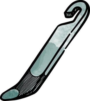 Prying tools icons watercolor illustration vector
