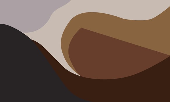 modern abstract art print characterized by flowing, layered shapes in a rich palette of earthy tones, including shades of black, brown, taupe, and beige, Perfect for living rooms, bedrooms, or office vector