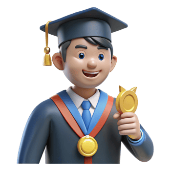 proud student celebrating academic success png