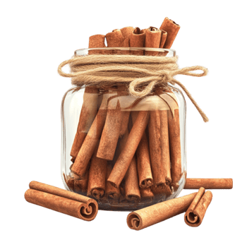 Cinnamon Sticks in a Jar png