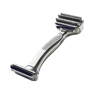 Premium Metal Razor with Ergonomic Handle for Shaving png