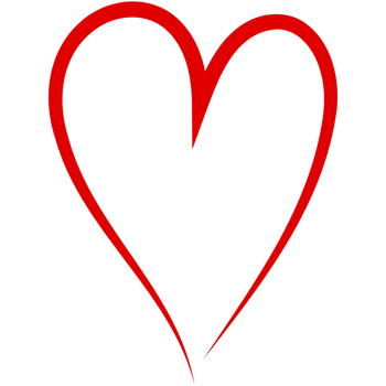 Doodle red heart outline frame background. png