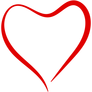 Hand drawn heart icon for valentine day. png
