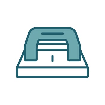 Stylish Hole Punch Icon Collection for Office Tools and Supplies Themes vector
