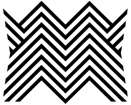 Abstract black and white zigzag pattern design vector