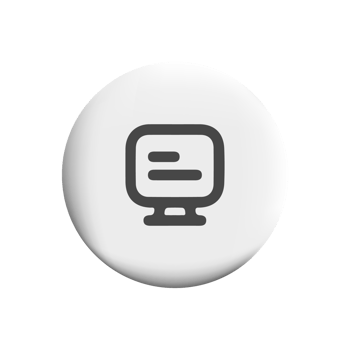 computer icon desktop symbol on circle button png
