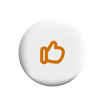 thumb up icon on round button png