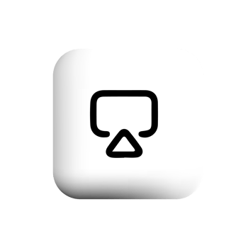Computer desktop icon on white shape png