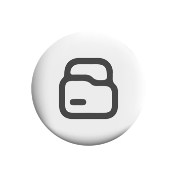 Folder icon on a white button png