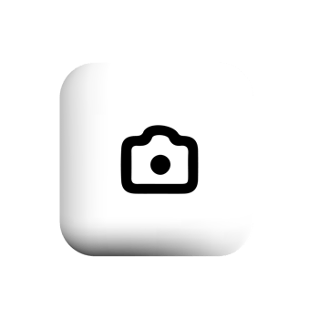 camera icon on white button icon png