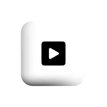 play button icon black on white square png