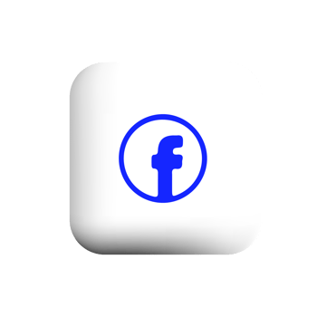 facebook icon on white square button png
