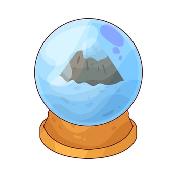 snow globe illustration vector