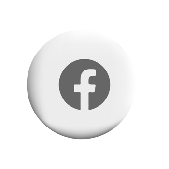 Facebook icon on white square with shadow png