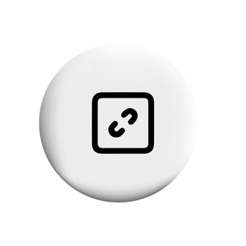 Link icon or Lock sign on a white button png