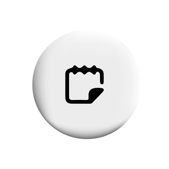 Date mark icon on white square with shadow png