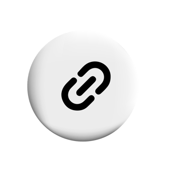 Link icon on a white button png