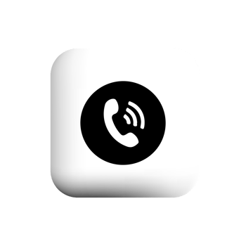 Phone icon on white square button png
