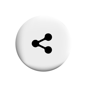 Shere icon on circle button png