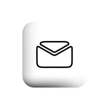 Email icon on a white button png