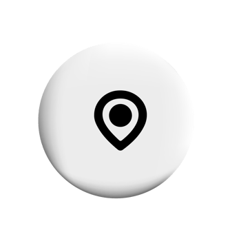 Map pin icon on circle png