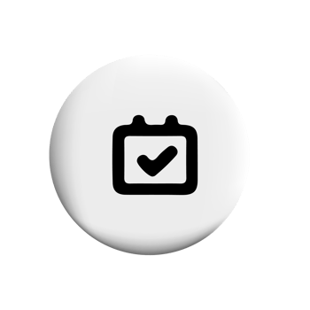 Date mark on a white button png
