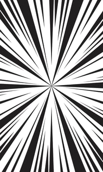 Black and white wallpaper radial speed lines abstract comic style vector