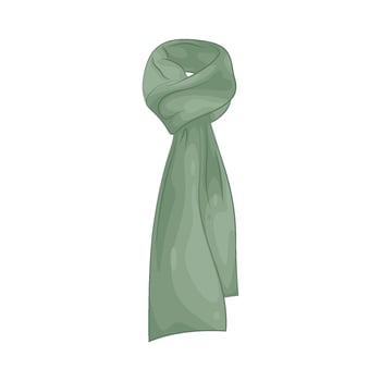 Illustration of green Scarf vector