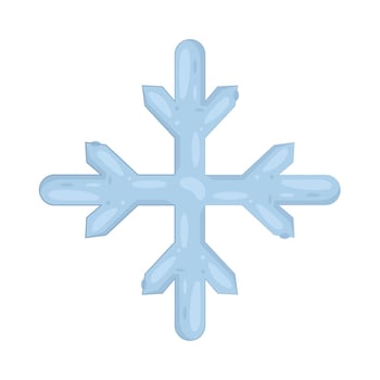 Illustration of blue Snowflake vector