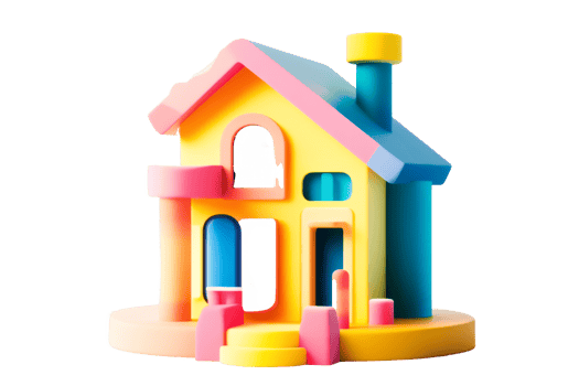 Colorful Cartoon House png