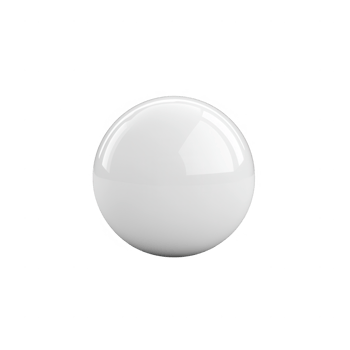 A glossy white sphere on a black background, ideal for design and graphics purposes. png
