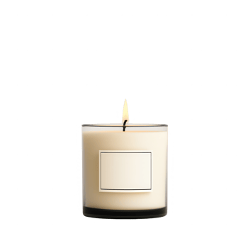 A soothing candle providing warmth and tranquility to any space. png