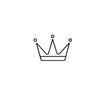 A stylish crown icon representing royalty and excellence in a minimalist design. png